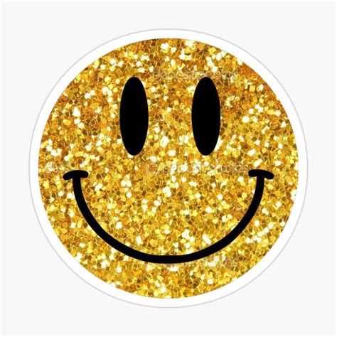 glitter smiley face stickers